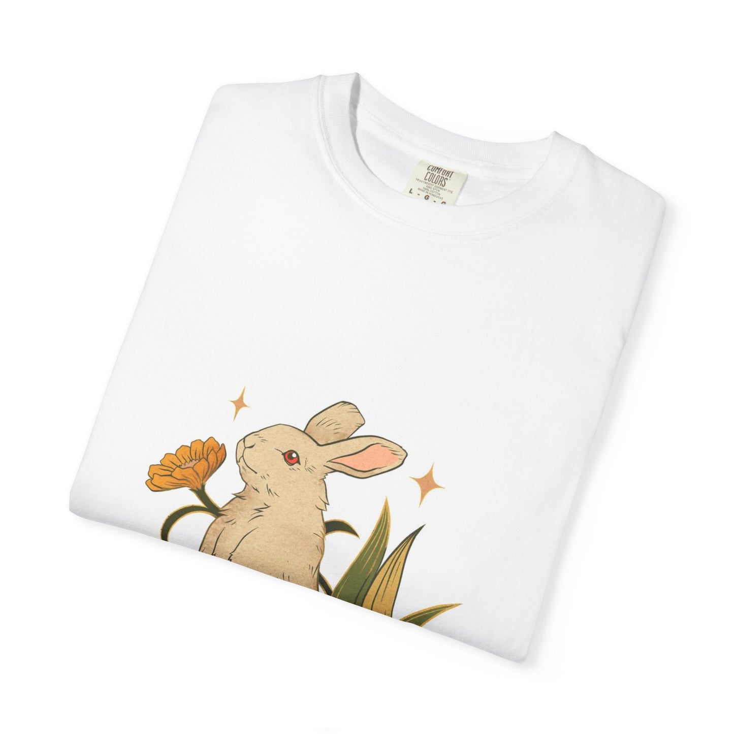 Cute Rabbit Graphic T-Shirt, Follow the Rabbit Tee, Spring Fashion, Gift for Animal Lovers, Eco-Friendly Clothing, Vintage Style