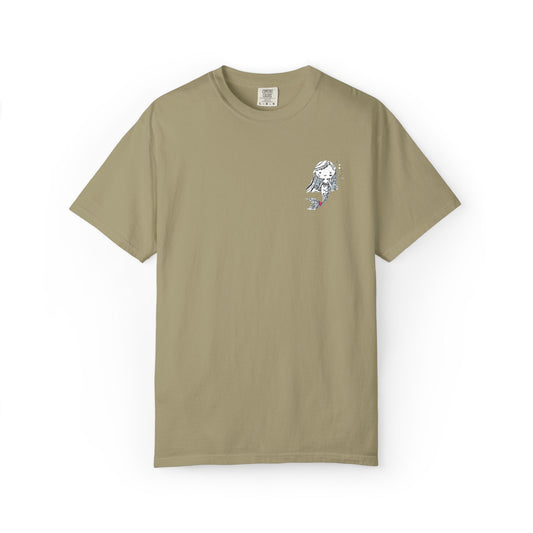 Garment-Dyed Unisex T-shirt with Unique Graphic Design, Casual Tee, Trendy Apparel, Gift for Friends, Everyday Wear