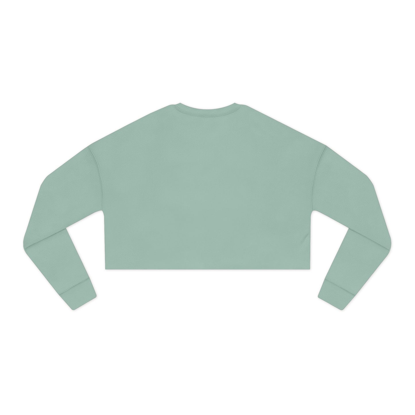Trendy Women's Cropped Sweatshirt, Soft Mint Green Top, Casual Streetwear, Stylish Layering, Perfect Gift for Her