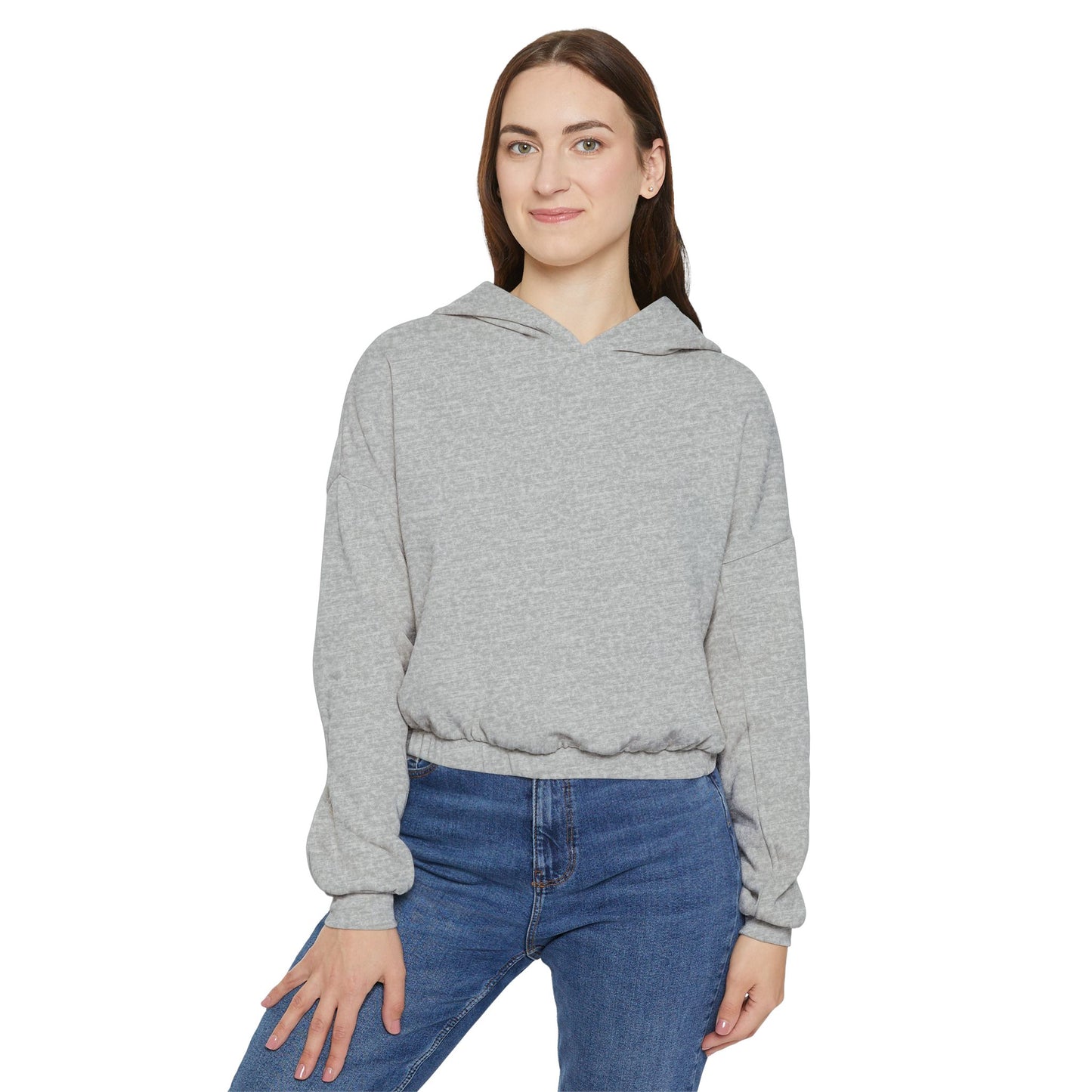 Cat-Themed Women's Cinched Bottom Hoodie, Cozy Top for Cat Lovers, Gift for Pet Owners, Fun Casual Wear, Perfect for Relaxing
