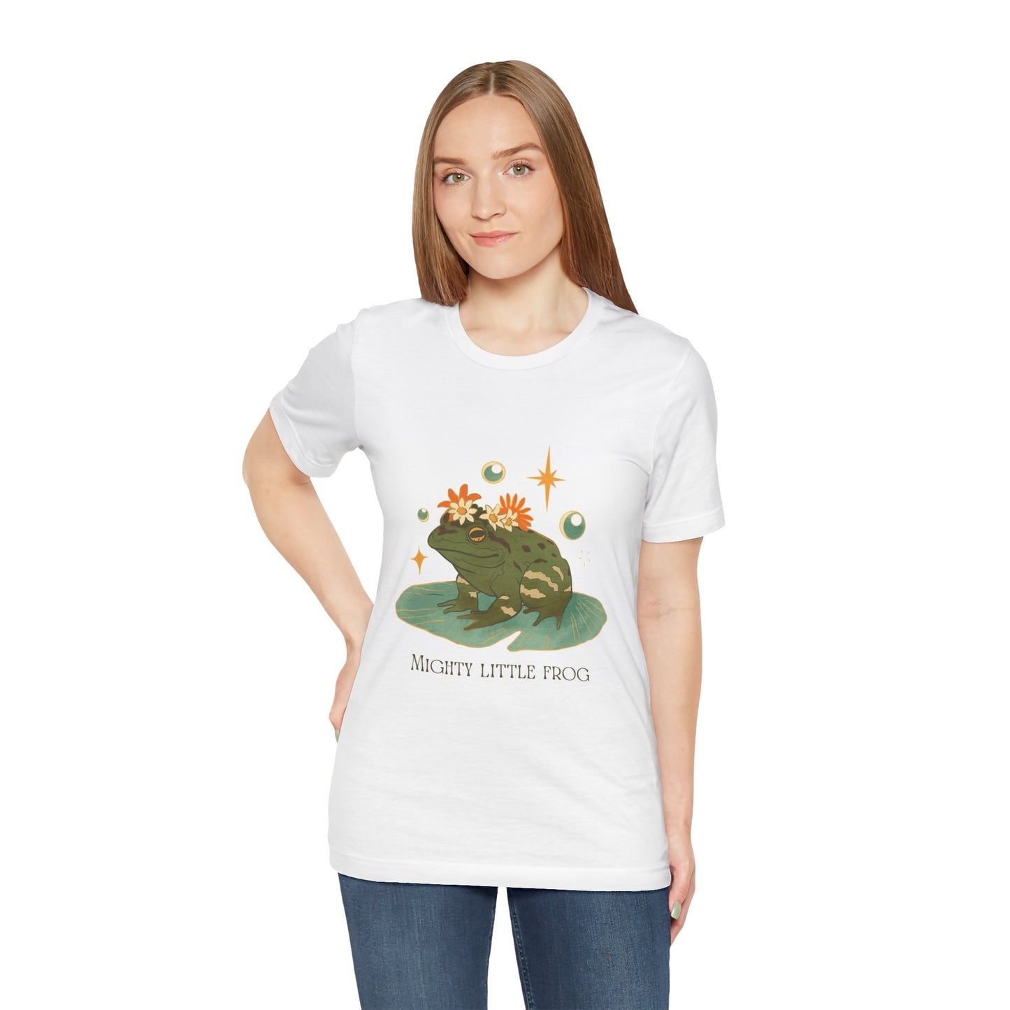 Mighty Little Frog Tee - Cute T-Shirt for Nature Lovers, Frog Design, Gift for Kids and Adults, Perfect for Spring and Earth Day