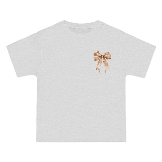 Short-Sleeve T-Shirt with Elegant Bow Design | Casual Wear, Gift for Her, Summer Fashion, Birthday Present, Everyday Comfort
