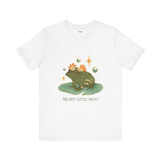 Mighty Little Frog Tee - Cute T-Shirt for Nature Lovers, Frog Design, Gift for Kids and Adults, Perfect for Spring and Earth Day