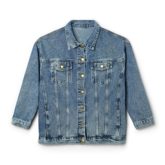Vintage-Inspired Women's Denim Jacket with Retro Car Design, Casual Outerwear for Spring, Summer, Fall - Great for Road Trips, [...]
